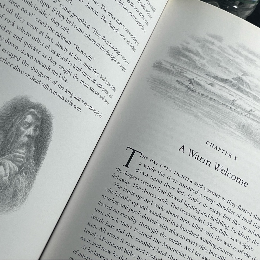 1977 The Hobbit J R R Tolkien Illustrated by Alan Lee Hardcover Book - Picture 11 of 11